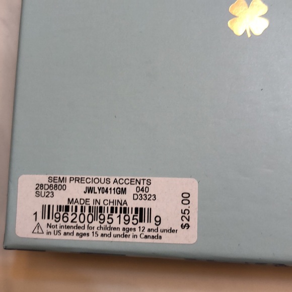 Lucky Brand Silver Tone Cowboy Boot Drop Earrings Turquoise Accent NWT - Picture 11 of 11